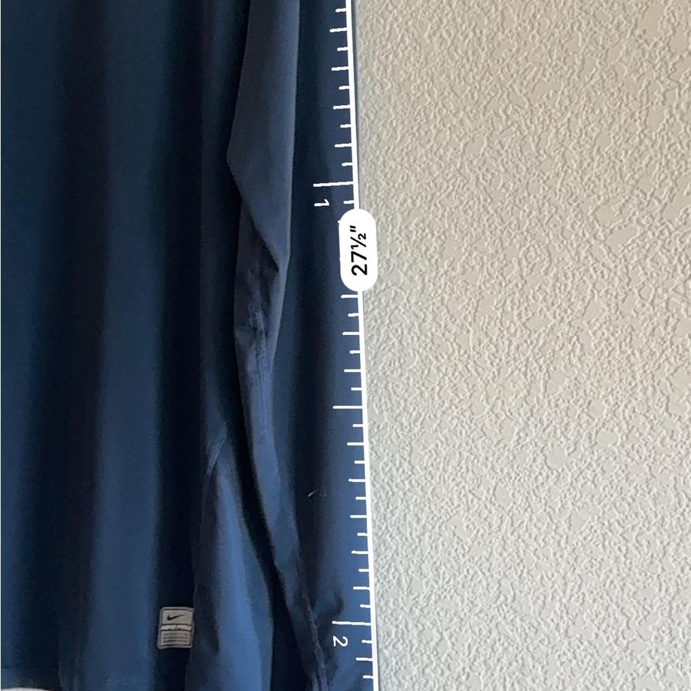 Nike Pro Dri-Fit Men’s Long Sleeve Athletic Shirt XXL– Dark Navy Performance Top - Picture 10 of 16